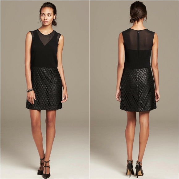 Banana Republic Dresses & Skirts - Banana Republic Black Coated Sheer Lace Dress